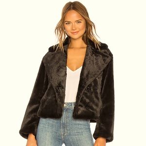 Vince Plush Faux Fur Coat